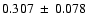 $0.307\:\pm\:0.078$
