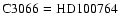 $\rm C3066=HD100764$