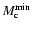 $M_{\rm c}^{\rm {min}}$
