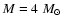 $M=4~M_{\odot}$