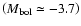 $\left(M_{\rm {bol}}\simeq-3.7\right)$