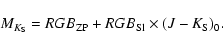\begin{displaymath}M_{K_{\rm S}} = RGB_{\rm ZP} + RGB_{\rm Sl} \times (J-K_{\rm S})_0.
\end{displaymath}