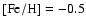 $\rm [Fe/H]=-0.5$