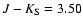 $J-K_{\rm S}=3.50$