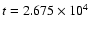 $t = 2.675\times 10^4$