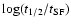 $\log (t_{1/2}/t_{\rm SF})$