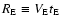$R_{\rm E} \equiv V_{\rm E} t_{\rm E}$