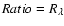 $Ratio= R_{\lambda }$