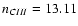 $n_{C{\sc III}}=13.11$