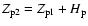 $Z_{\rm p2}=Z_{\rm p1}+H_{\rm p}$