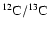 $^{12}\rm {C}/^{13}\rm {C}$