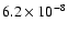 $6.2\times10^{-8}$
