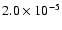 $2.0\times 10^{-5}$