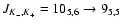 $J_{K_-,K_+} = 10_{5,6}\rightarrow 9_{5,5}$