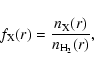\begin{displaymath}f_{\rm X}(r) = \frac{n_{\rm X}(r)}{n_{{\rm H_2}}(r)},
\end{displaymath}