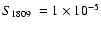 $\mbox{$S_{1809}$ }= 1\times10^{-5}$