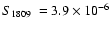 $\mbox{$S_{1809}$ }= 3.9\times10^{-6}$