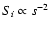 $S_{i} \propto s^{-2}$