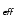 $_\mathsfsl{eff}$