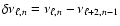 $\delta\nu_{{\ell,n}}=\nu_{{\ell,n}}-\nu_{{\ell+2,n-1}}$