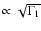 $\propto \sqrt{\Gamma_1}$
