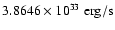 $3.8646\times 10^{33} \;{\rm erg/s}$