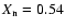 $X_{\rm n}=0.54$