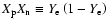 $X_{\rm p}X_{\rm n}\equiv Y_{\rm e}\left(1-Y_{\rm e}\right)$