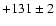 $+131 \pm 2$