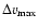 $\Delta v_{\rm max}$