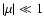 $\vert\mu\vert\ll 1$