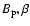 $B_{\rm p},\beta$