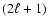 $(2\ell+1)$