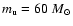 $m_{\rm u}=60~M_\odot$