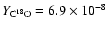 $\ensuremath{Y_{\rm C^{18}O}} =\mbox{${6.9}\times10^{-8}$ }$