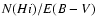 $N(H {\sc i})/\mbox{$E(B-V)$ }$
