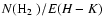 $N(\mbox{H$_2$ })/\mbox{$E(H-K)$ }$