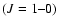 $(J=1\mbox{--}0)$