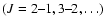 $(J=2\mbox{--}1, 3\mbox{--}2, \ldots)$