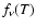$f_\nu(T)$