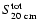 $S^{\rm tot}_{20~\rm cm}$