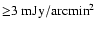 ${\ge} 3~{\rm mJy}/\mbox{arcmin}^2$