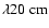 $\lambda20~{\rm cm}$