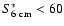 $S_{6~\rm cm}^* < 60$