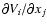 $\partial V_i/\partial x_j$