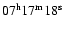 $\rm07^h17^m18^s$