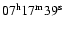 $\rm07^h17^m39^s$