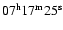 $\rm07^h17^m25^s$