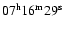 $\rm07^h16^m29^s$