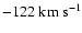 $-122\rm\;km\;s^{-1}$